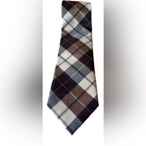 Nautica Brown Plaid Pattern tie.